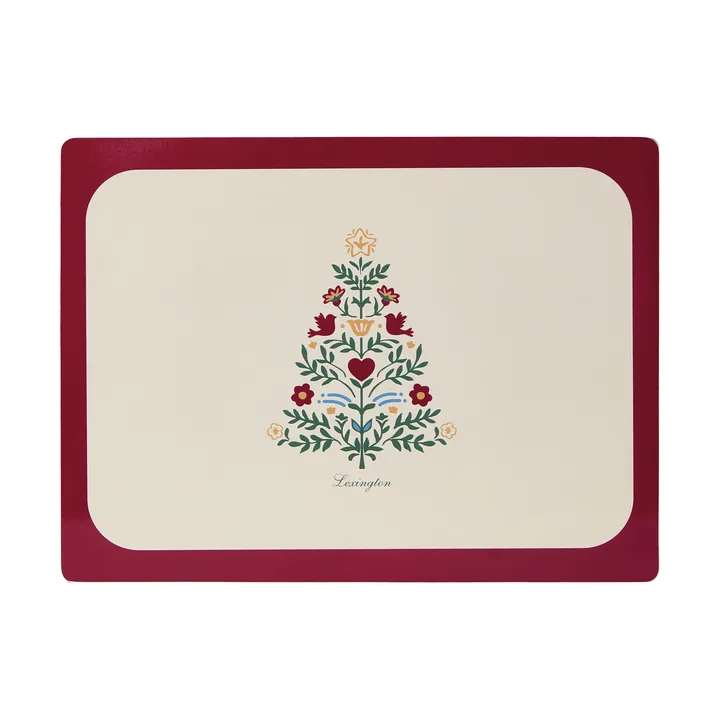 Lexington ラミネート 両面 プレースマット - Red-light beige, 30x40 cm, 2-pack - Lexington | レキシントン