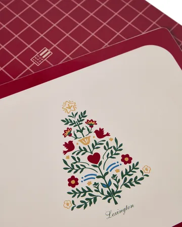 Lexington ラミネート 両面 プレースマット - Red-light beige, 30x40 cm, 2-pack - Lexington | レキシントン