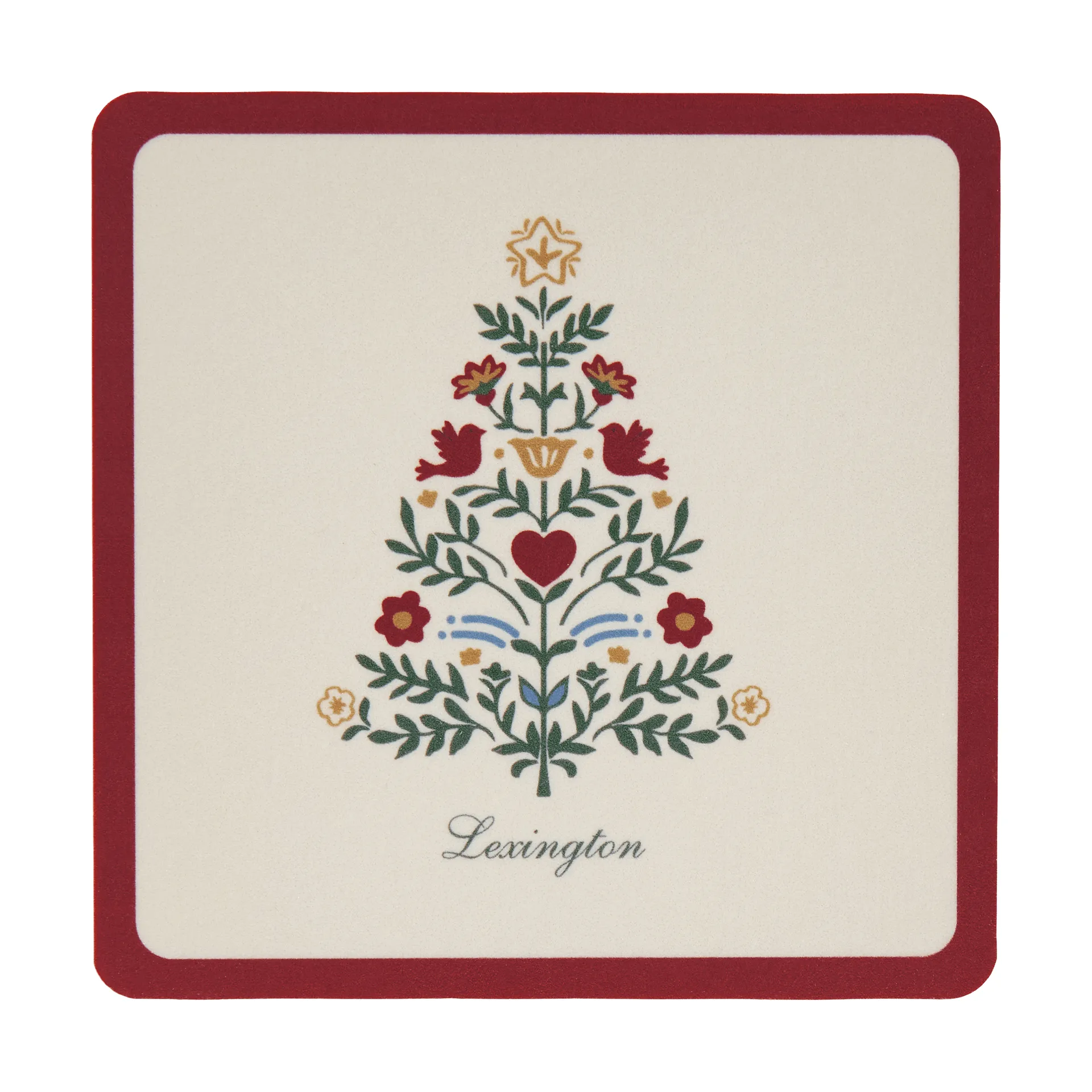 Lexington ラミネート コースター, Red-light beige, 9x9 cm, 4-pack Lexington | レキシントン