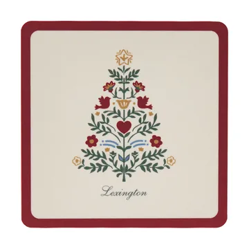 Lexington ラミネート コースター - Red-light beige, 9x9 cm, 4-pack - Lexington | レキシントン
