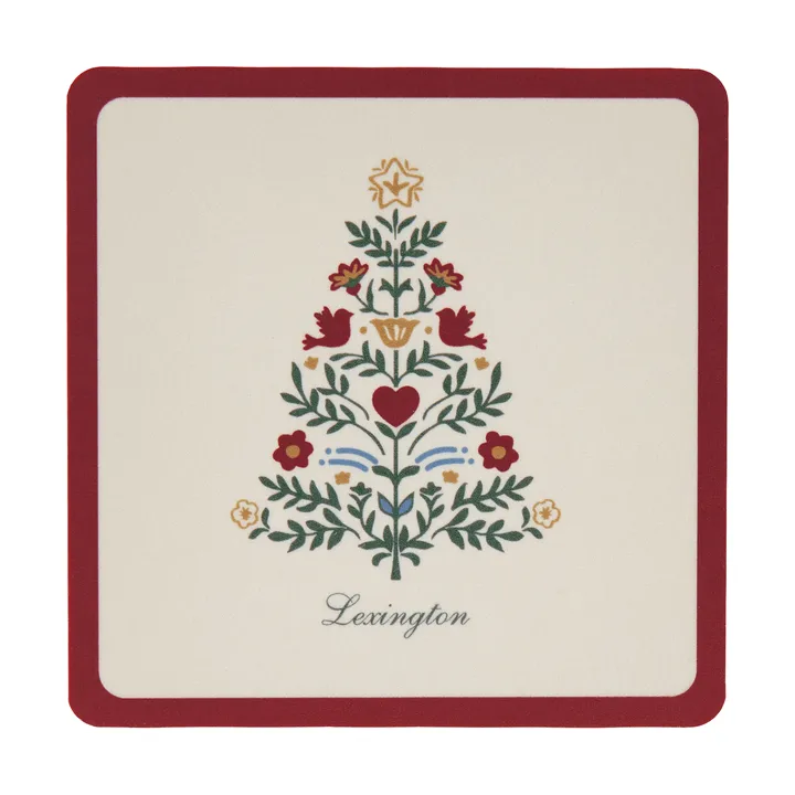 Lexington ラミネート コースター - Red-light beige, 9x9 cm, 4-pack - Lexington | レキシントン