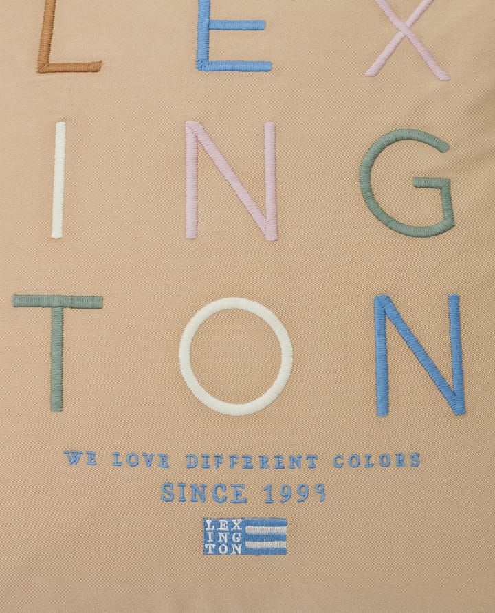 Love Different オーガニックコットン ピローケース 50x50 cm, Beige-multi Lexington | レキシントン
