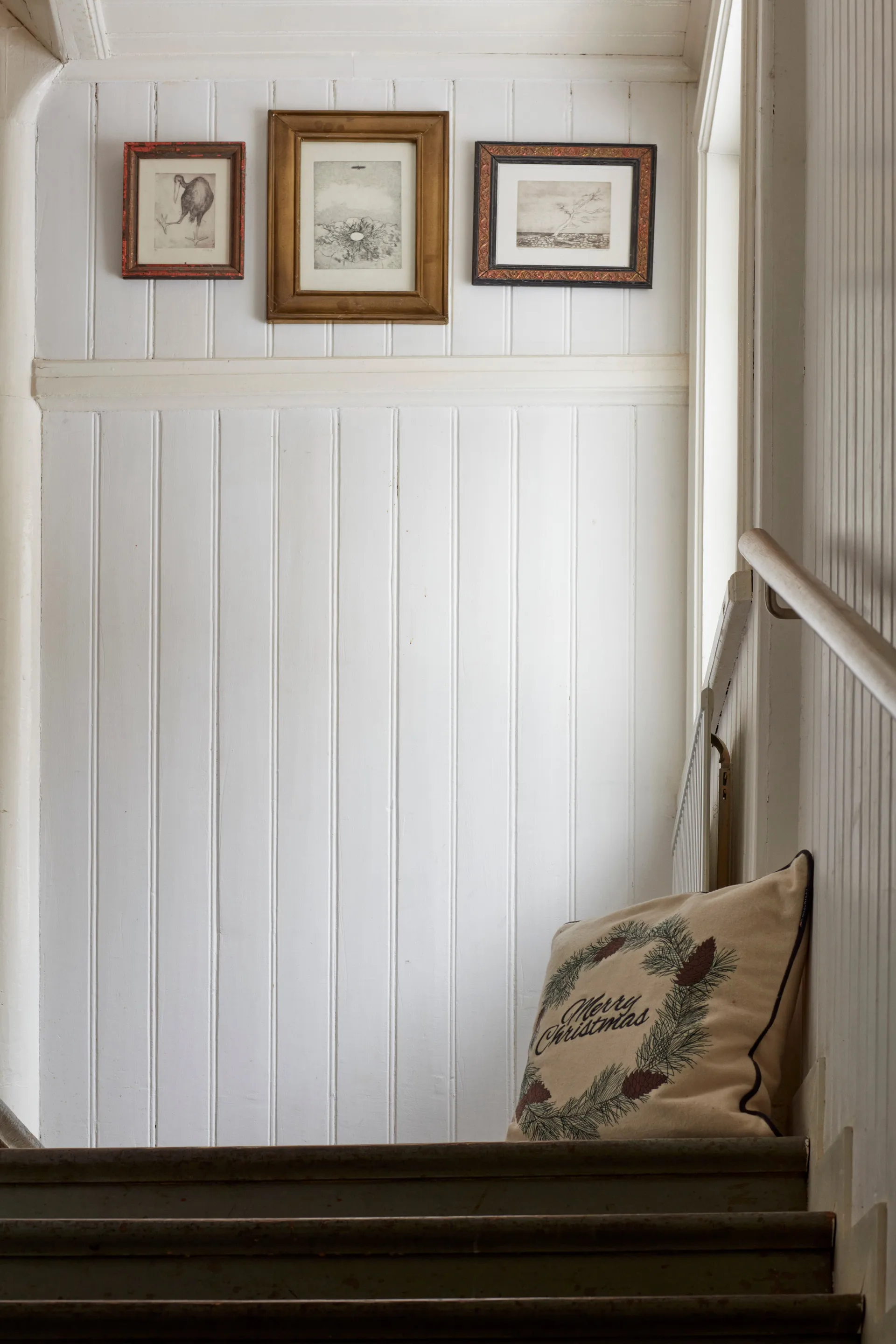 Merry Christmas ウールミックス クッションカバー 50x50 cm, White-green-beige Lexington | レキシントン