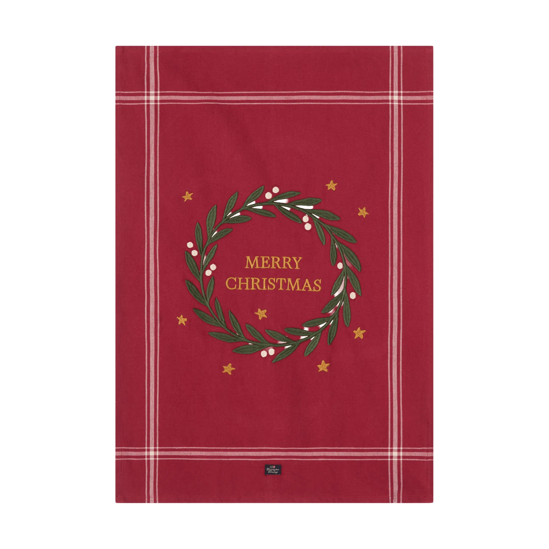 Merry Christmas Org Cotton キッチンタオル 50x70 cm, Red-Light beige Lexington | レキシントン
