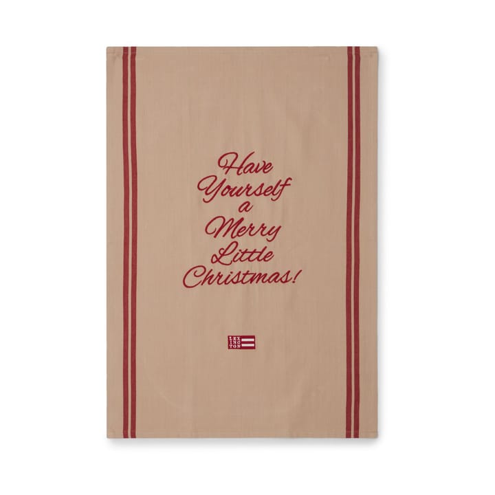 Merry Little オーガニックコットン キッチンタオル 50x70 cm - Beige-red - Lexington | レキシントン