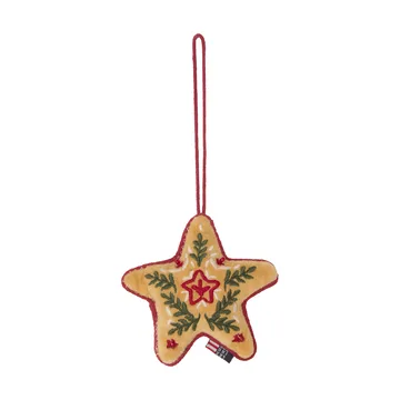オーガニックコットン ベルベット クリスマスオーナメント - Multi, 10x11x3 cm - Lexington | レキシントン