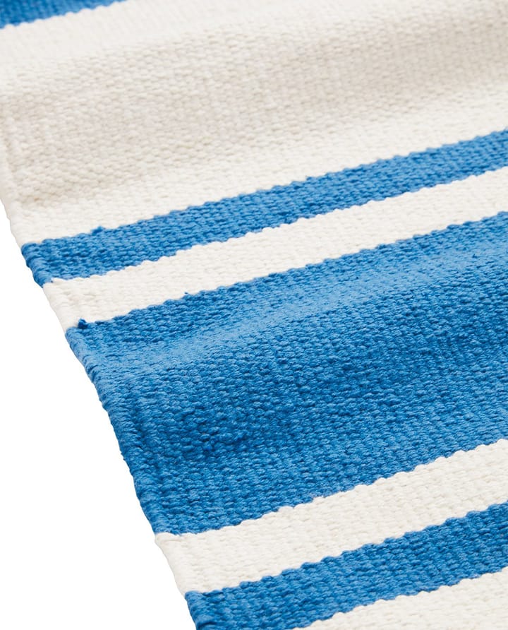 Organic Striped Cotton エントランス 70x130 cm, Blue-white Lexington | レキシントン