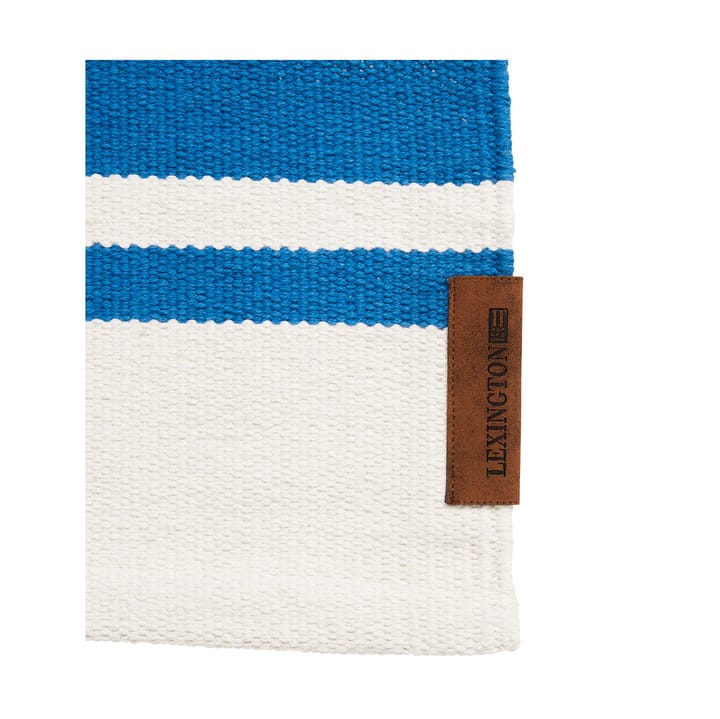 Organic Striped Cotton エントランス 70x130 cm, Blue-white Lexington | レキシントン