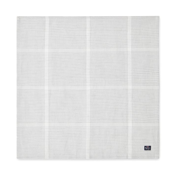 Pepita チェック コットンリネン ファブリックナプキン 50x50 cm - White-light grey - Lexington | レキシントン