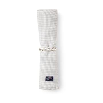 Pepita チェック コットンリネン ファブリックナプキン 50x50 cm - White-light grey - Lexington | レキシントン