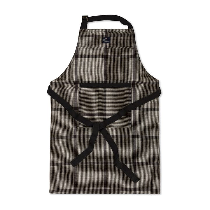 Pepita Check コットンリネン エプロン - Dark Grey-beige - Lexington | レキシントン