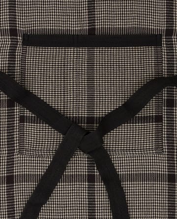 Pepita Check コットンリネン エプロン - Dark Grey-beige - Lexington | レキシントン