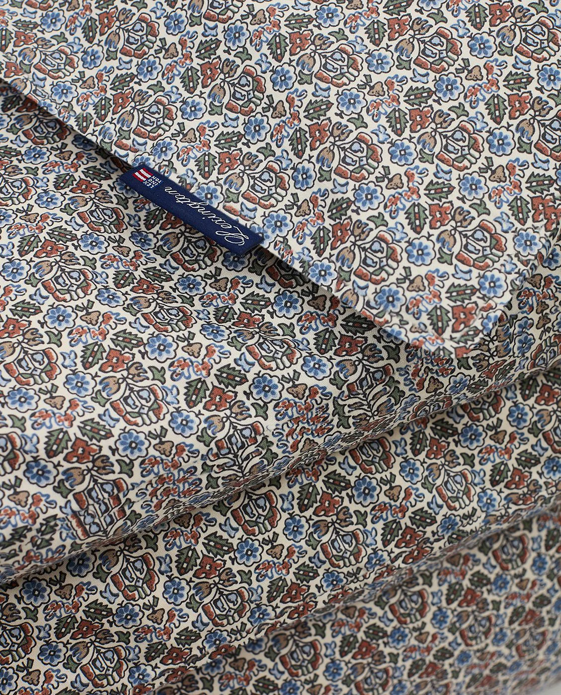 Printed flowers コットンデュベカバー 220x220 cm, Beige Multi Lexington | レキシントン