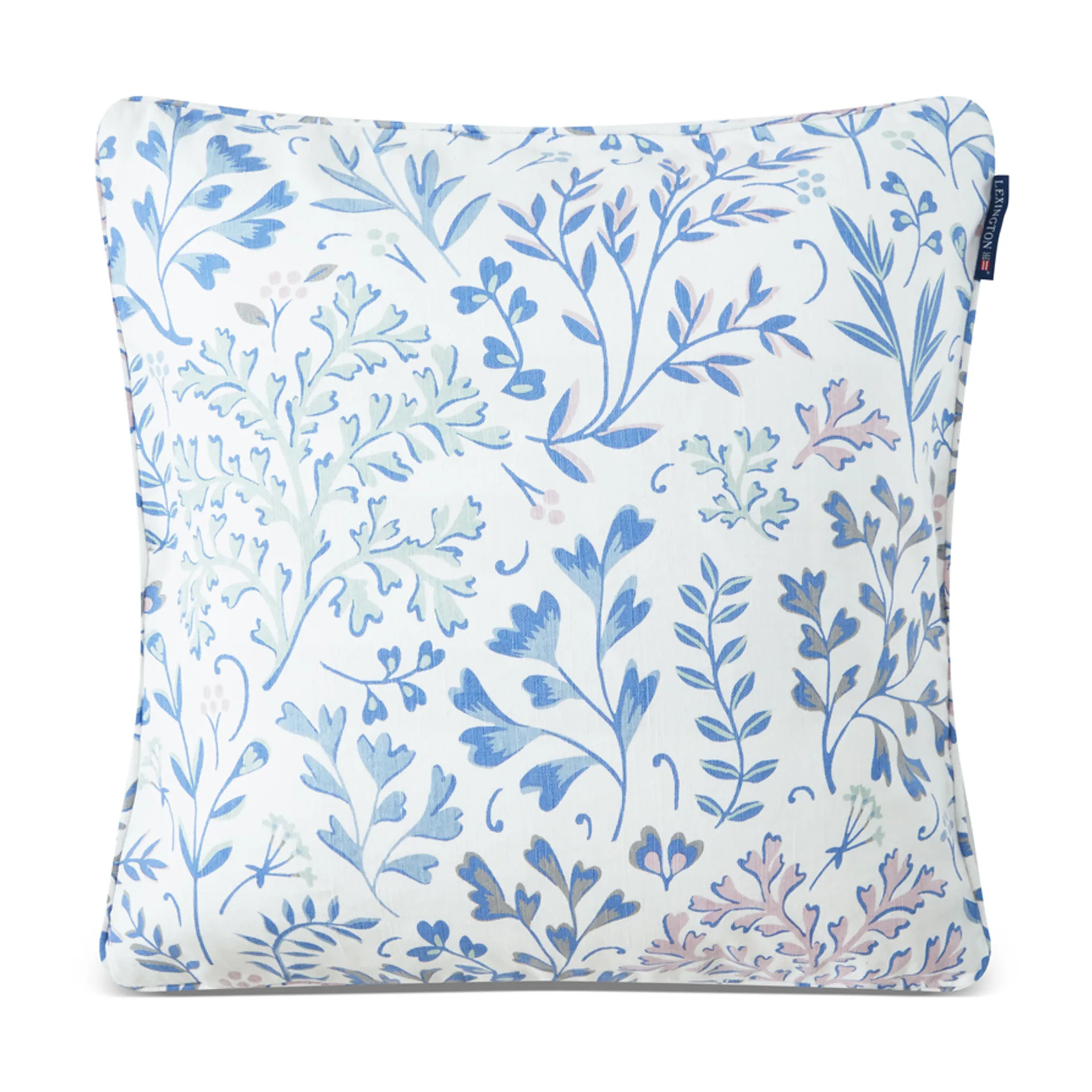 Printed Flowers クッションカバー 50x50 cm, Blue Lexington | レキシントン