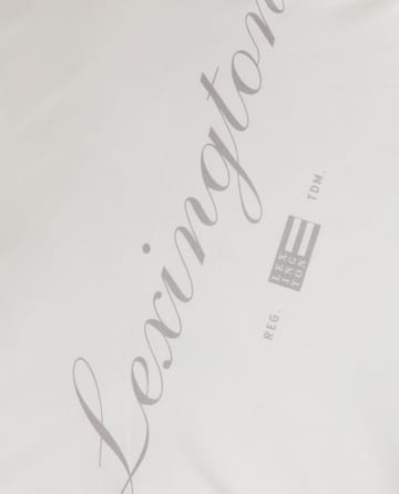 Printed Organic Cotton Poplin ピローケース 50x60 cm - White-grey - Lexington | レキシントン