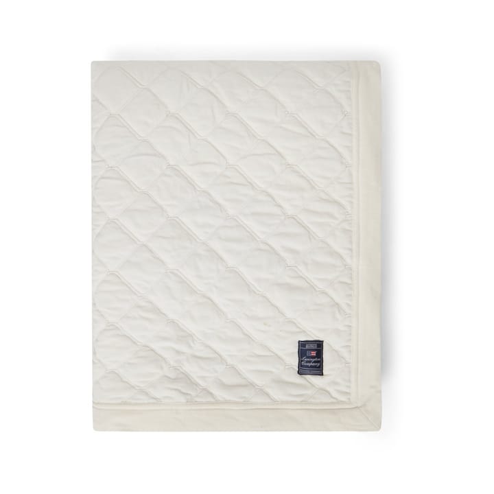 Quilted オーガニックコットン ベルベット ベッドスプレッド 160x240 cm - Snow white - Lexington | レキシントン