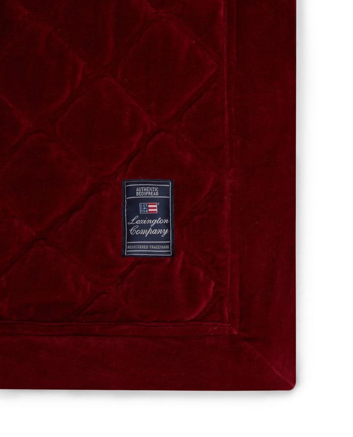 Quilted オーガニックコットン ベルベット ベッドスプレッド 240x260 cm, Red Lexington | レキシントン