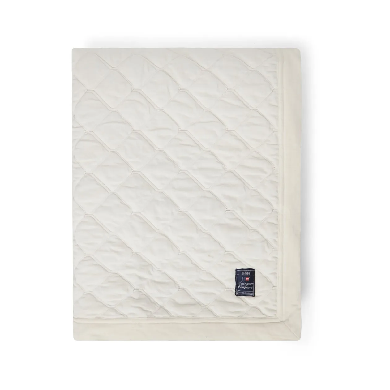 Quilted オーガニックコットン ベルベット ベッドスプレッド 240x260 cm, Snow white Lexington | レキシントン