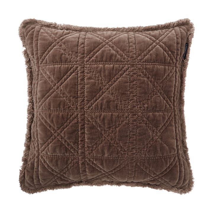 Rattan キルトベルベット クッションカバー 50x50 cm, Brown Lexington | レキシントン