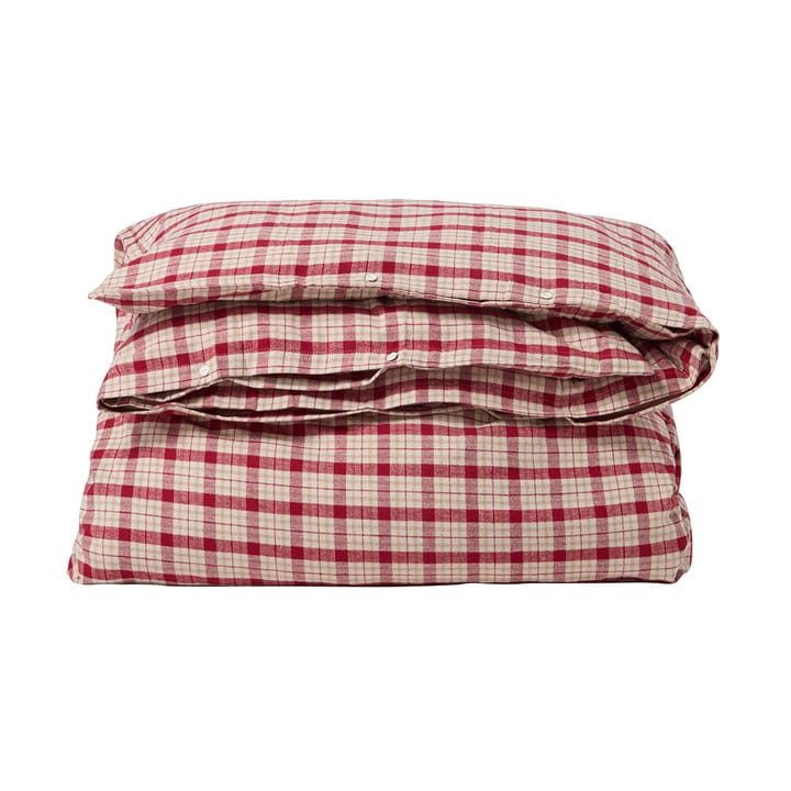 Red-beige チェック コットンフランネル 寝具セット 2ピース, 50x60 cm, 150x210 cm Lexington | レキシントン