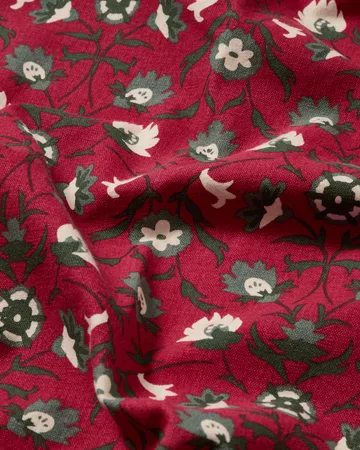 花柄 オーガニックコットン テーブルクロス - Red-beige-green, 150x350 cm - Lexington | レキシントン