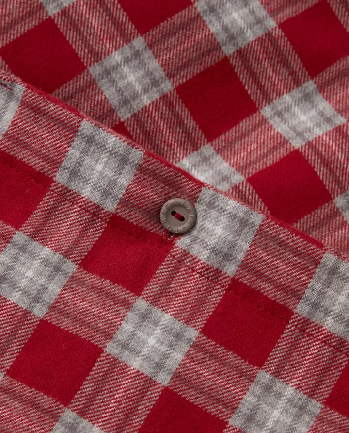 Red Checked Cotton フランネル ベッドセット - 50x60 cm. 150x210 cm - Lexington | レキシントン