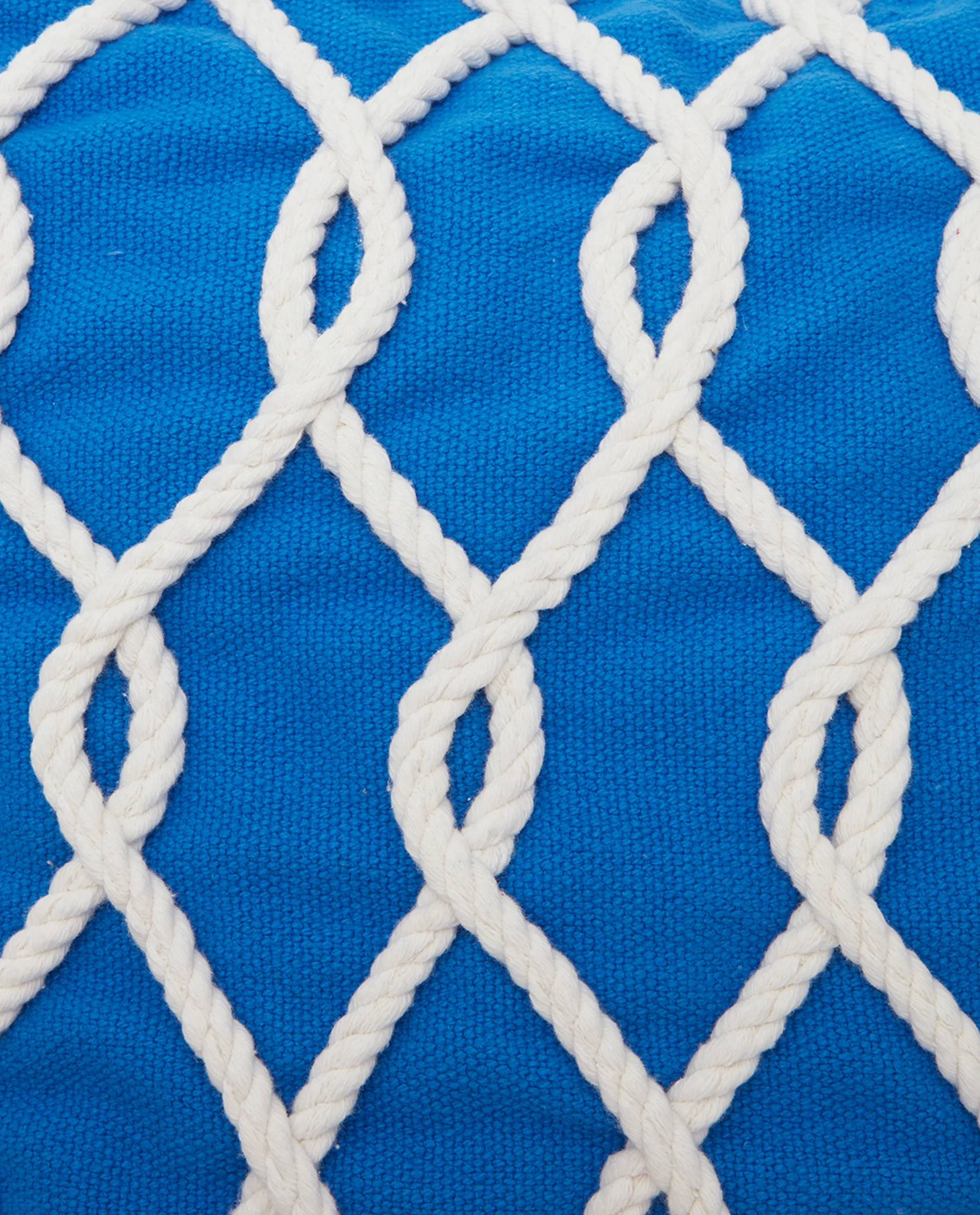 Rope Deco キャンバス クッションカバー 50x50 cm, Blue-white Lexington | レキシントン