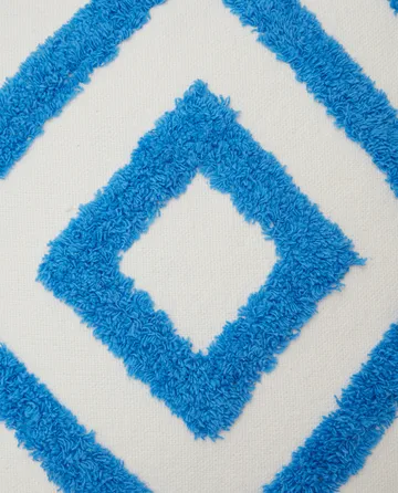 Rug グラフィックキャンバス クッションカバー 50x50 cm - Blue-white - Lexington | レキシントン