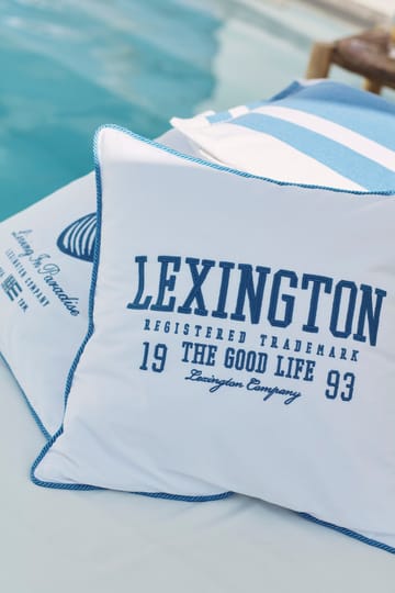 Seashell コットンキャンバス ピローケース 50x50 cm - White-blue - Lexington | レキシントン