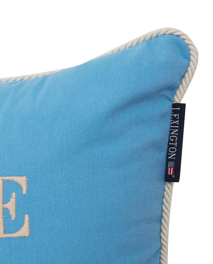 Seaside スモールオーガニックコットン ツウィルクッション 30x40 cm, Blue-light beige Lexington | レキシントン