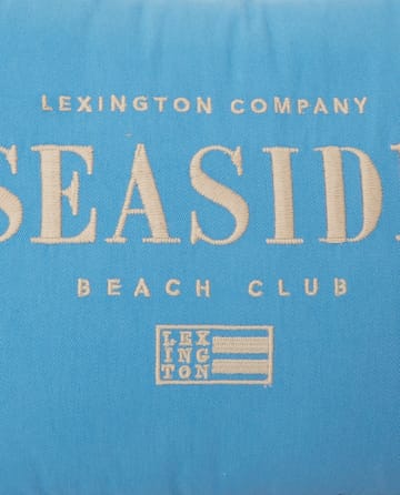 Seaside スモールオーガニックコットン ツウィルクッション 30x40 cm - Blue-light beige - Lexington | レキシントン
