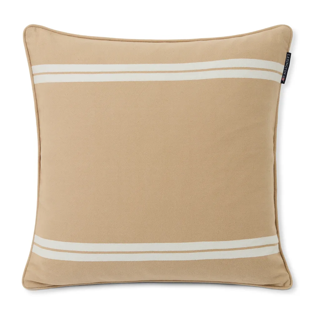Side Striped ピローケース 50x50 cm, Beige-white Lexington | レキシントン