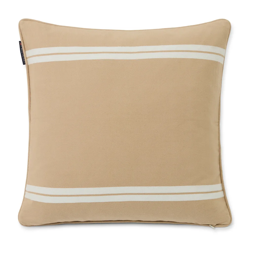 Side Striped ピローケース 50x50 cm, Beige-white Lexington | レキシントン