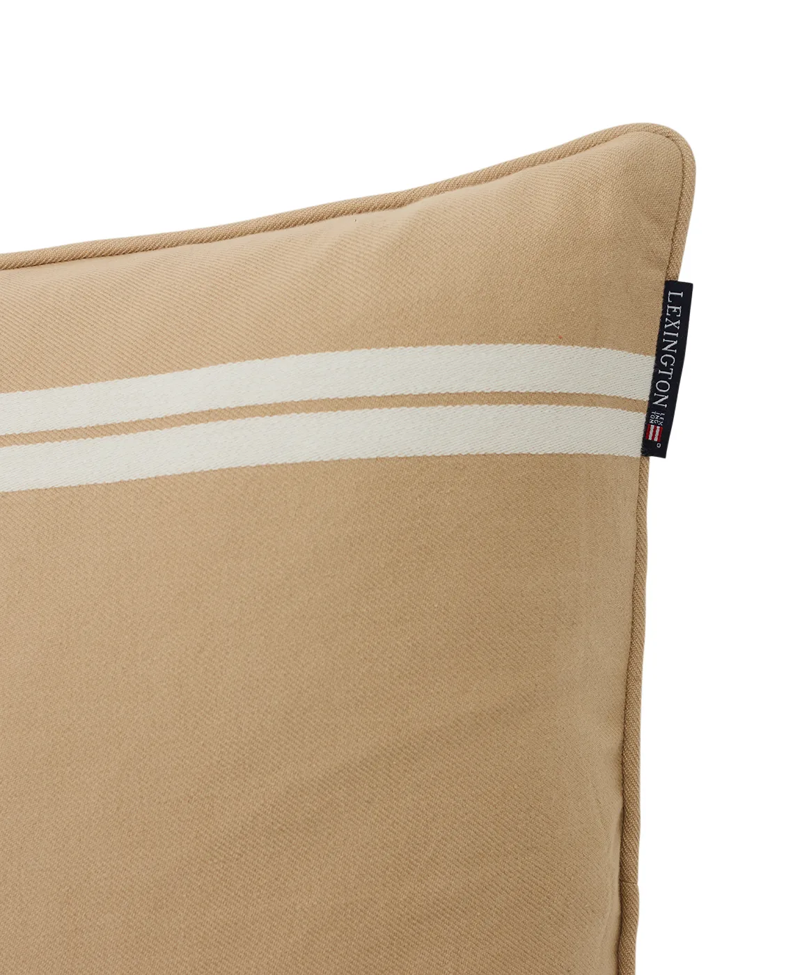 Side Striped ピローケース 50x50 cm, Beige-white Lexington | レキシントン