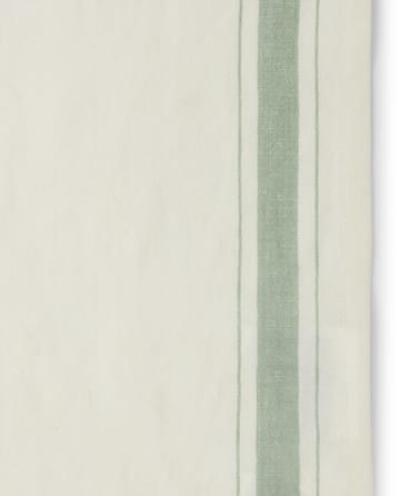 Side striped オーガニックコットン ナプキン 50x50 cm - White-green - Lexington | レキシントン