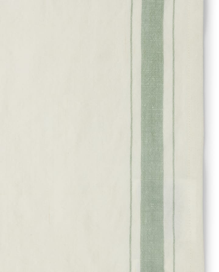 Side striped オーガニックコットン ナプキン 50x50 cm, White-green Lexington | レキシントン