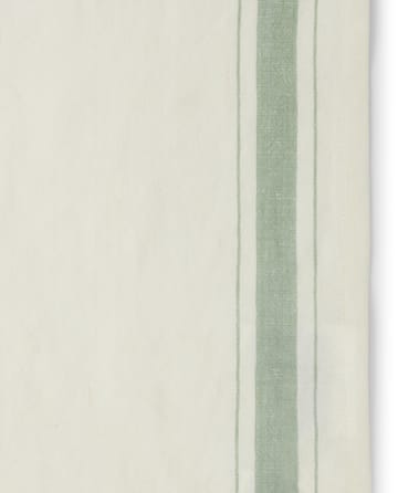 Side striped オーガニックコットン ナプキン 50x50 cm - White-green - Lexington | レキシントン