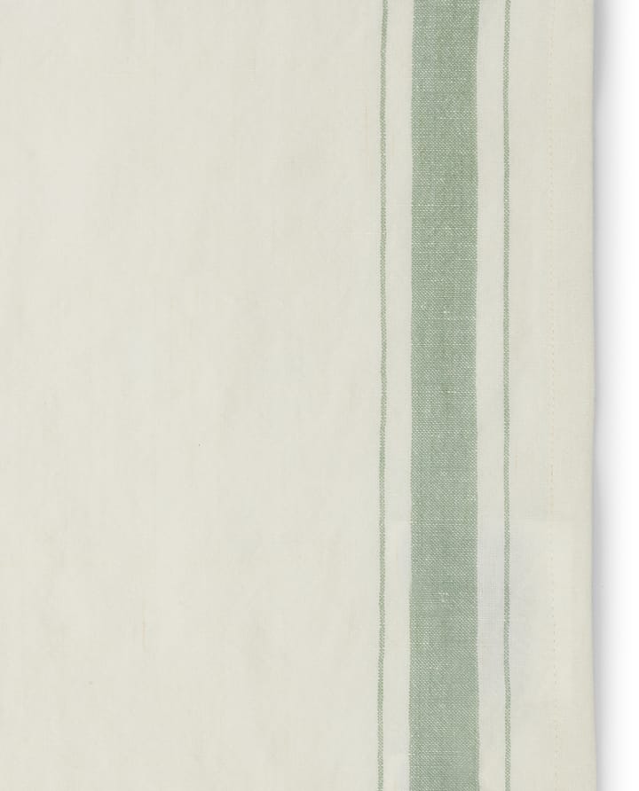 Side striped オーガニックコットン ナプキン 50x50 cm - White-green - Lexington | レキシントン