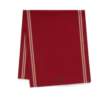 Side Striped オーガニックコットン Rib runner 50x250 cm - Red-beige - Lexington | レキシントン