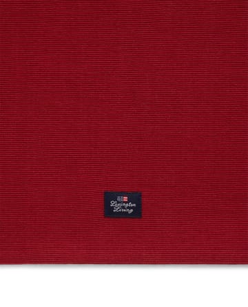 Side Striped オーガニックコットン Rib runner 50x250 cm - Red-beige - Lexington | レキシントン