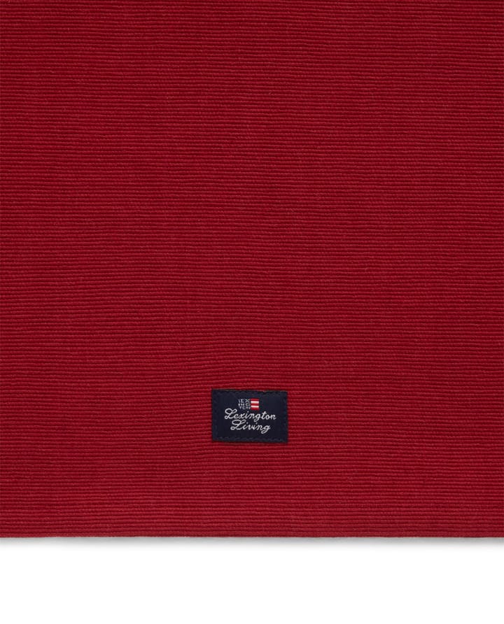 Side Striped オーガニックコットン Rib runner 50x250 cm, Red-beige Lexington | レキシントン