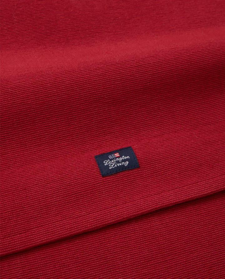 Side Striped オーガニックコットン Rib runner 50x250 cm, Red-beige Lexington | レキシントン