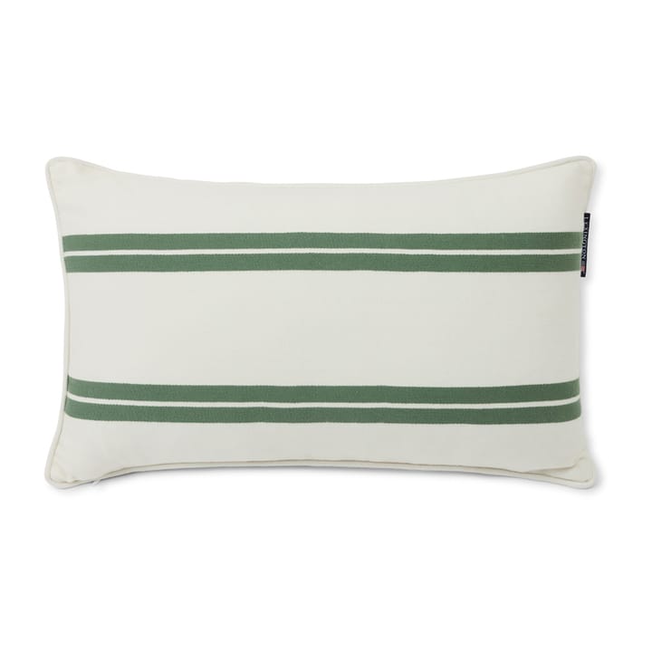 Side Striped クッション small 30x50 cm, White-green Lexington | レキシントン