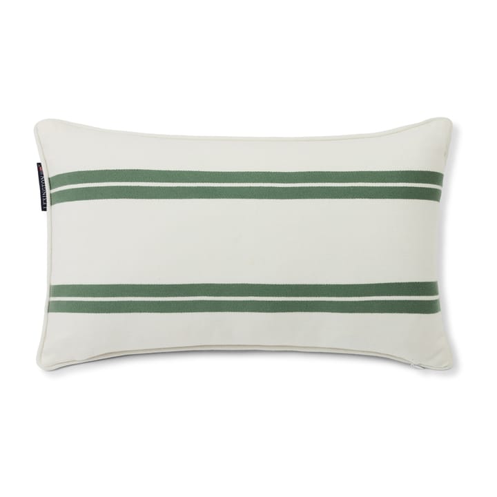 Side Striped クッション small 30x50 cm, White-green Lexington | レキシントン