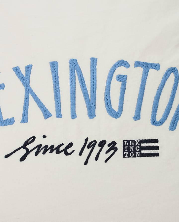 Since 1993 オーガニックコットン ピローケース 50x50 cm, White-blue Lexington | レキシントン