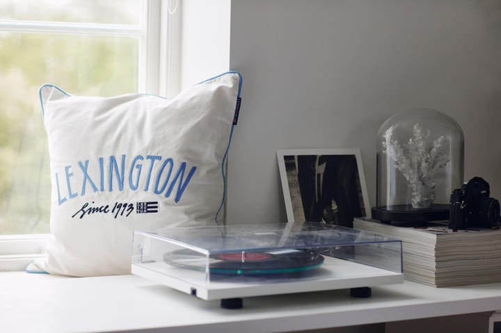 Since 1993 オーガニックコットン ピローケース 50x50 cm, White-blue Lexington | レキシントン