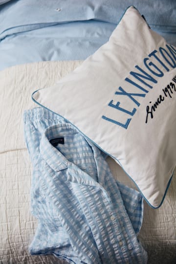 Since 1993 オーガニックコットン ピローケース 50x50 cm - White-blue - Lexington | レキシントン