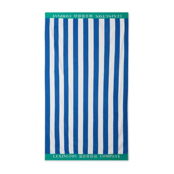 Stripe Cotton Terry ビーチタオル 100x180 cm - Blue-white-green - Lexington | レキシントン