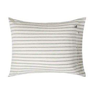 Stripe コットンフランネル 枕カバー - White-green-beige, 50x60 cm - Lexington | レキシントン