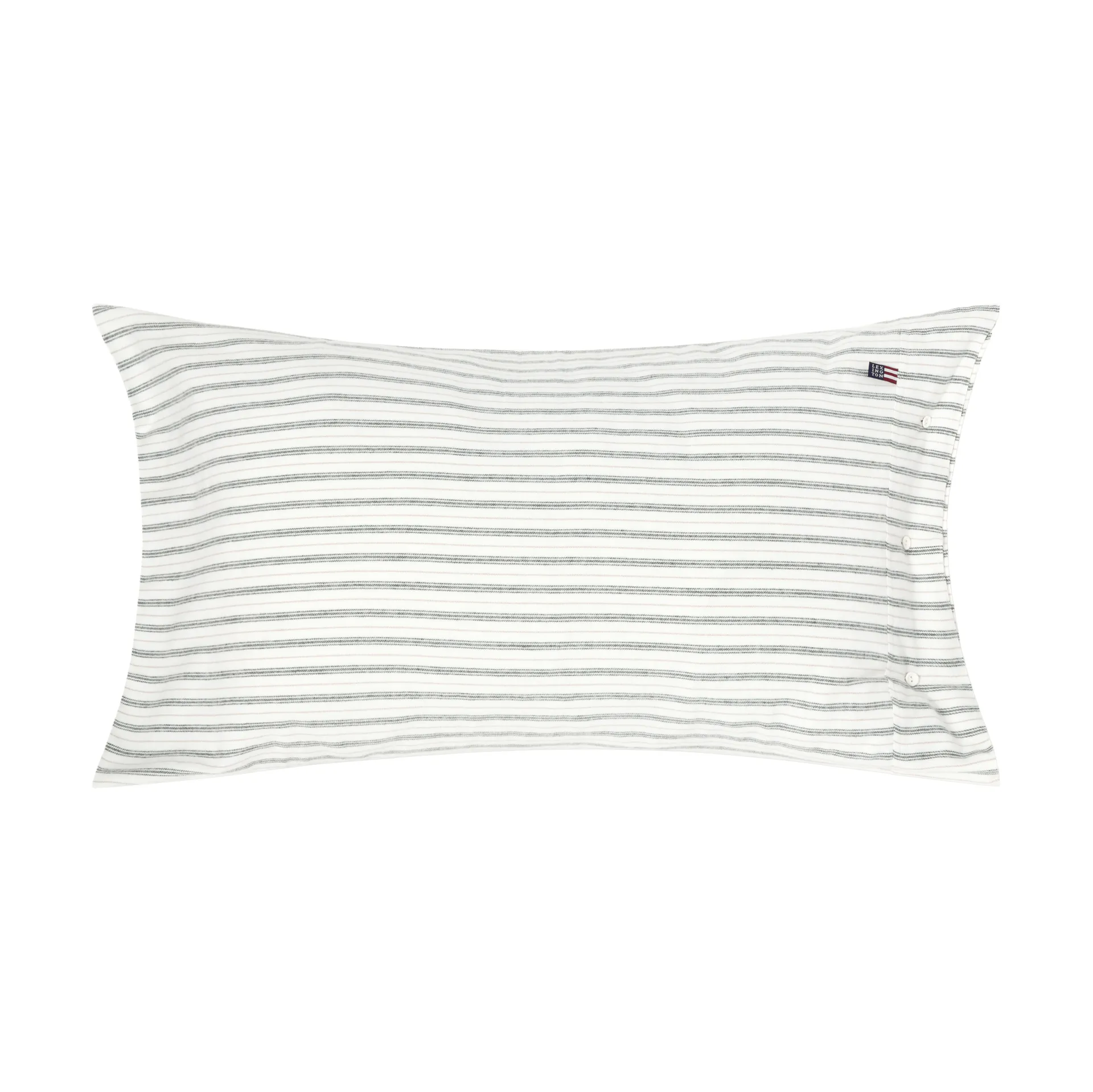 Stripe コットンフランネル 枕カバー, White-green-beige, 50x90 cm Lexington | レキシントン